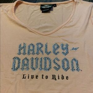 Harley-Davidson Peach T-Shirt